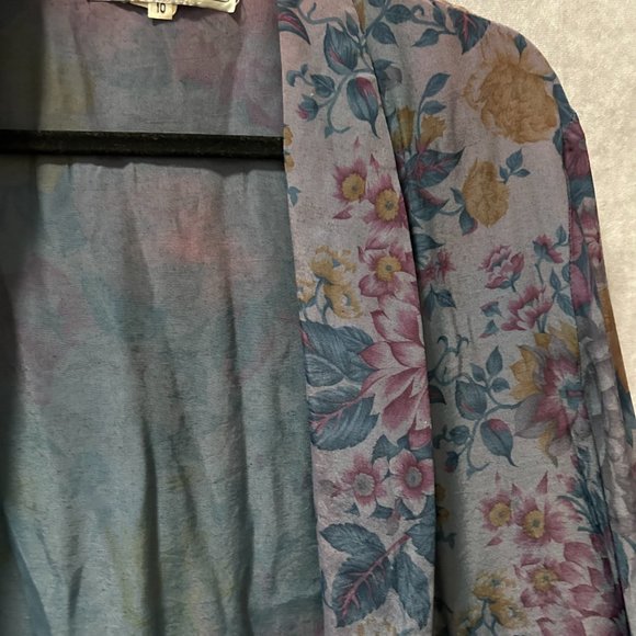 Vintage Floral Flowy Blazer - Picture 2 of 6